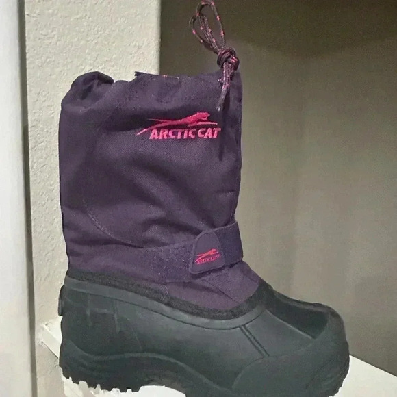 Arctic Cat Purple Snow Boots Youth Size 1 - Picture 2 of 10